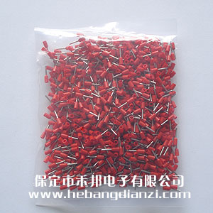 VE管(guǎn)型端子(zǐ) E0508 内孔径(jìng)1.0 红色