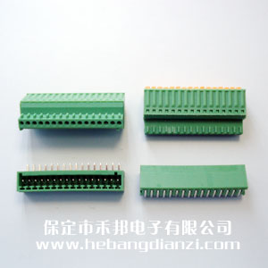 2.5mm间距 -16P绿 卧(wò)式插拔端子(zǐ)